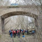 Merkinės plento viadukas virš XIX a. geležinkelio