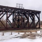 Jonavos senojo geležinkelio tilto fragmentas. Nuotrauka: ©jonavatic.lt